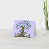Die Eichhörnchen Treehouse Happy Birthday Cards Karte (Rückseite)