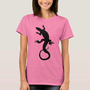 Die Eidechsen-Shirt-Reptil-Kunst-Damen-Spitze der T-Shirt