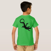 Die Eidechsen-T - Shirt-Bio Kindereidechsen-Shirts T-Shirt (Schwarz voll)