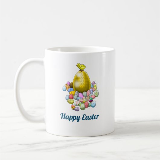 Die Eierjagd des Osterkichts Kaffeetasse (Links)