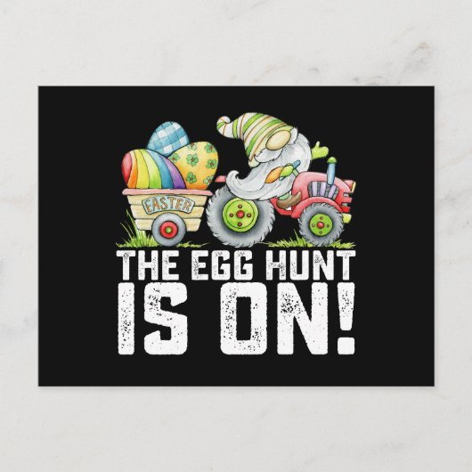 Die Eierjagd ist an sonnigen Ostern. Postkarte (Vorderseite)