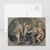 Die Eifersucht Darnleys Postkarte (Vorne/Hinten)