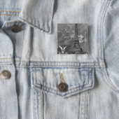 Die Eiffel-Turm-universelle Ausstellung Button (Beispiel)
