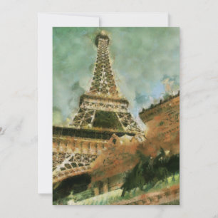Die Eiffelturm-Las Vegas-Einladung Einladung