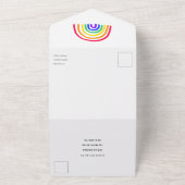 Die eigene Kunst Ihres Kindes | Kinder DIY Geburts All In One Einladung (Außenbereich)