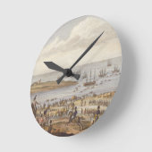 Die Einbürgerung der Engländer in Holland, 30. Nov Runde Wanduhr (Winkel)