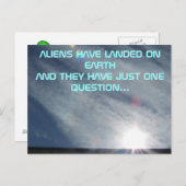 Die eine Frage des Aliens Postkarte (Vorne/Hinten)