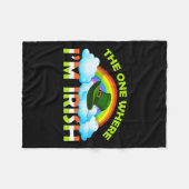 Die eine, in der ich irisch bin fleecedecke (Vorderseite (Horizontal))