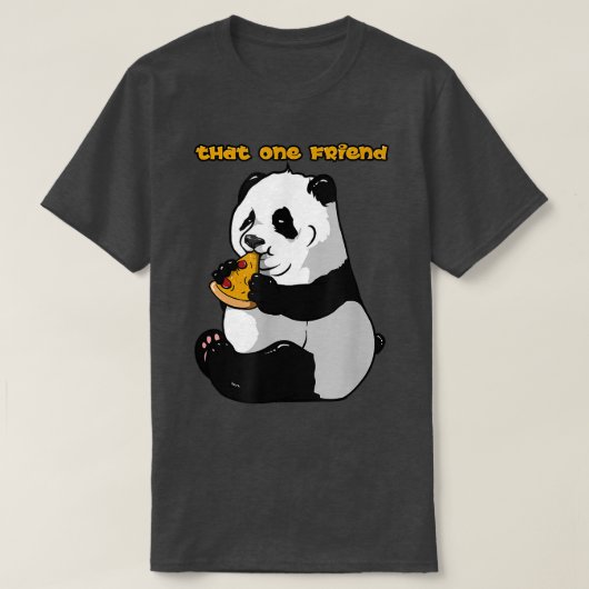Die eine Pizza und Panda Friend T-Shirt (Design vorne)