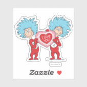 Die eine Sache zwei ich Liebe Sie Aufkleber (Blatt)