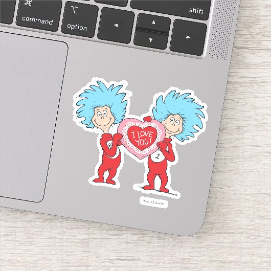 Die eine Sache zwei ich Liebe Sie Aufkleber (Detail)