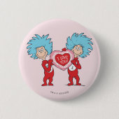 Die eine Sache zwei ich Liebe Sie Button (Vorderseite)