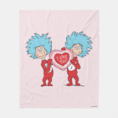 Die eine Sache zwei ich Liebe Sie Fleecedecke (Vorderseite)