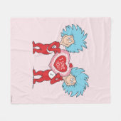 Die eine Sache zwei ich Liebe Sie Fleecedecke (Vorderseite (Horizontal))