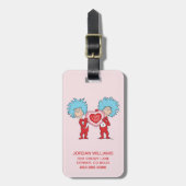 Die eine Sache zwei ich Liebe Sie Gepäckanhänger (Vorderseite vertikal)