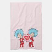 Die eine Sache zwei ich Liebe Sie Geschirrtuch (Vertikal)