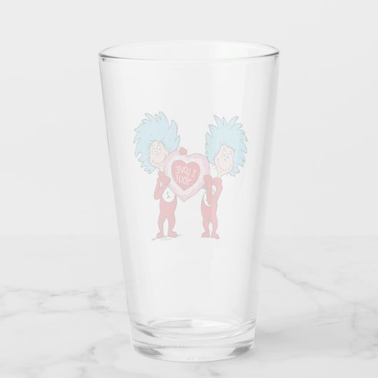 Die eine Sache zwei ich Liebe Sie Glas (Rückseite)