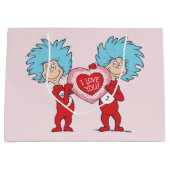 Die eine Sache zwei ich Liebe Sie Große Geschenktüte (Vorderseite)