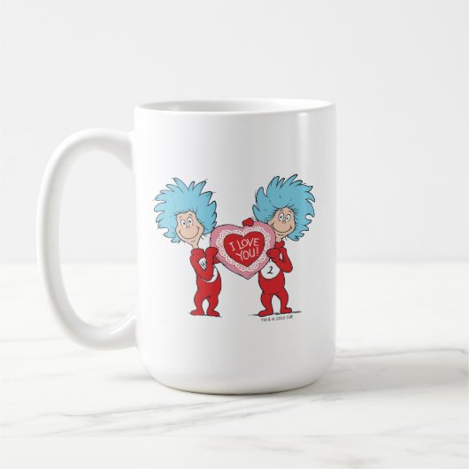 Die eine Sache zwei ich Liebe Sie Kaffeetasse (Links)