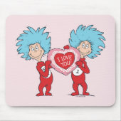 Die eine Sache zwei ich Liebe Sie Mousepad (Vorne)