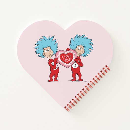 Die eine Sache zwei ich Liebe Sie Notizblock (Rückseite)