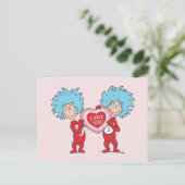 Die eine Sache zwei ich Liebe Sie Postkarte (Stehend Vorderseite)