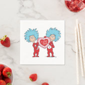 Die eine Sache zwei ich Liebe Sie Serviette (Beispiel)