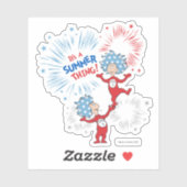 Die eine Sache zwei ist die Sommerpause Aufkleber (Blatt)