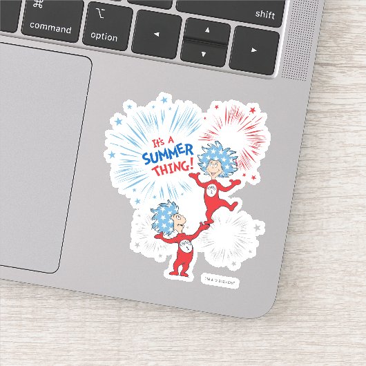Die eine Sache zwei ist die Sommerpause Aufkleber (Detail)