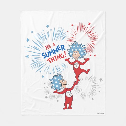 Die eine Sache zwei ist die Sommerpause Fleecedecke (Vorderseite)