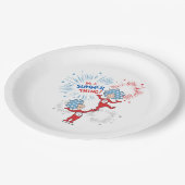 Die eine Sache zwei ist die Sommerpause Pappteller (Schrägansicht)