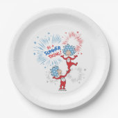 Die eine Sache zwei ist die Sommerpause Pappteller (Vorderseite)