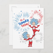 Die eine Sache zwei ist die Sommerpause Postkarte (Vorne/Hinten)