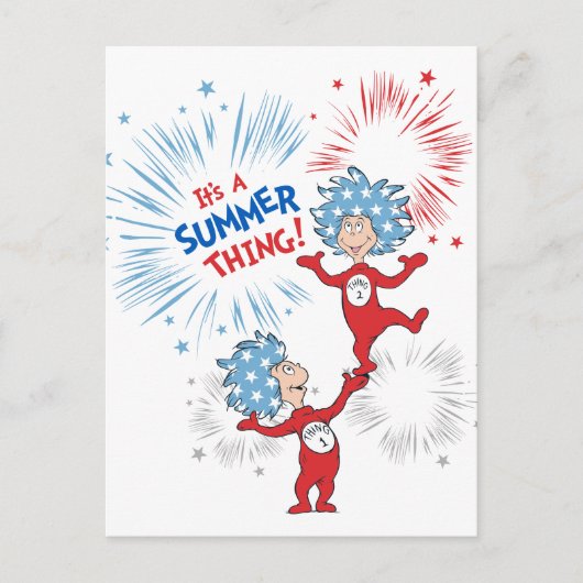 Die eine Sache zwei ist die Sommerpause Postkarte (Vorderseite)