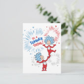 Die eine Sache zwei ist die Sommerpause Postkarte (Stehend Vorderseite)