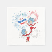 Die eine Sache zwei ist die Sommerpause Serviette (Vorderseite)