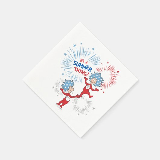 Die eine Sache zwei ist die Sommerpause Serviette (Ecke)