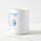 Die eine Stunden-Copyright-Kaffee-Tasse Kaffeetasse (Vorderseite Links)