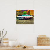 die einen rosa Cadillac Liebe haben Poster (Küche)