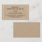 Die einfache Anwaltskarte Visitenkarte (Vorne/Hinten)