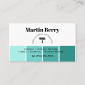 Die einfache Malerei und die Dekoration sind klein Visitenkarte (Vorderseite)