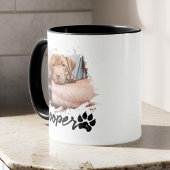 Die einfache moderne Coole Typografie des Hauses N Tasse