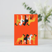 Die einfachen Dane-Farben Postkarte (Stehend Vorderseite)