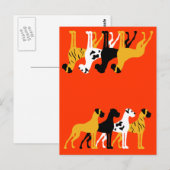Die einfachen Dane-Farben Postkarte (Vorne/Hinten)