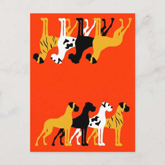 Die einfachen Dane-Farben Postkarte (Vorderseite)