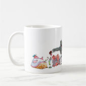 Die einfachen die Form-Tasse des Dummkopfs Kaffeetasse (Links)