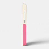 Die einfachen Waves 4 in Rosa, Orange und Creme Case-Mate iPhone Hülle (Rückseite / Links)
