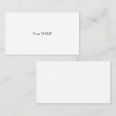 Die einfachste Visitenkarte (Vorne/Hinten)