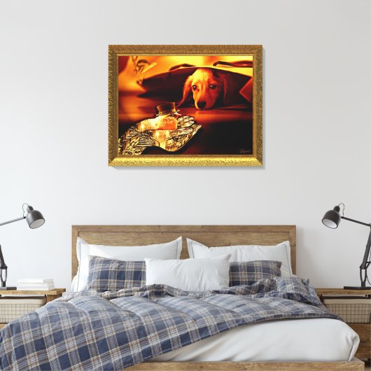 Die Einführung ummantelte Canvas Leinwanddruck (Insitu (Schlafzimmer))