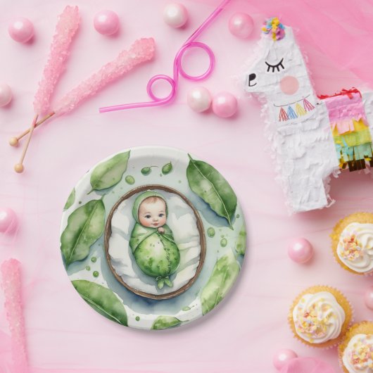 Die Einführung unseres kleinen Peapods! Pappteller (Party)